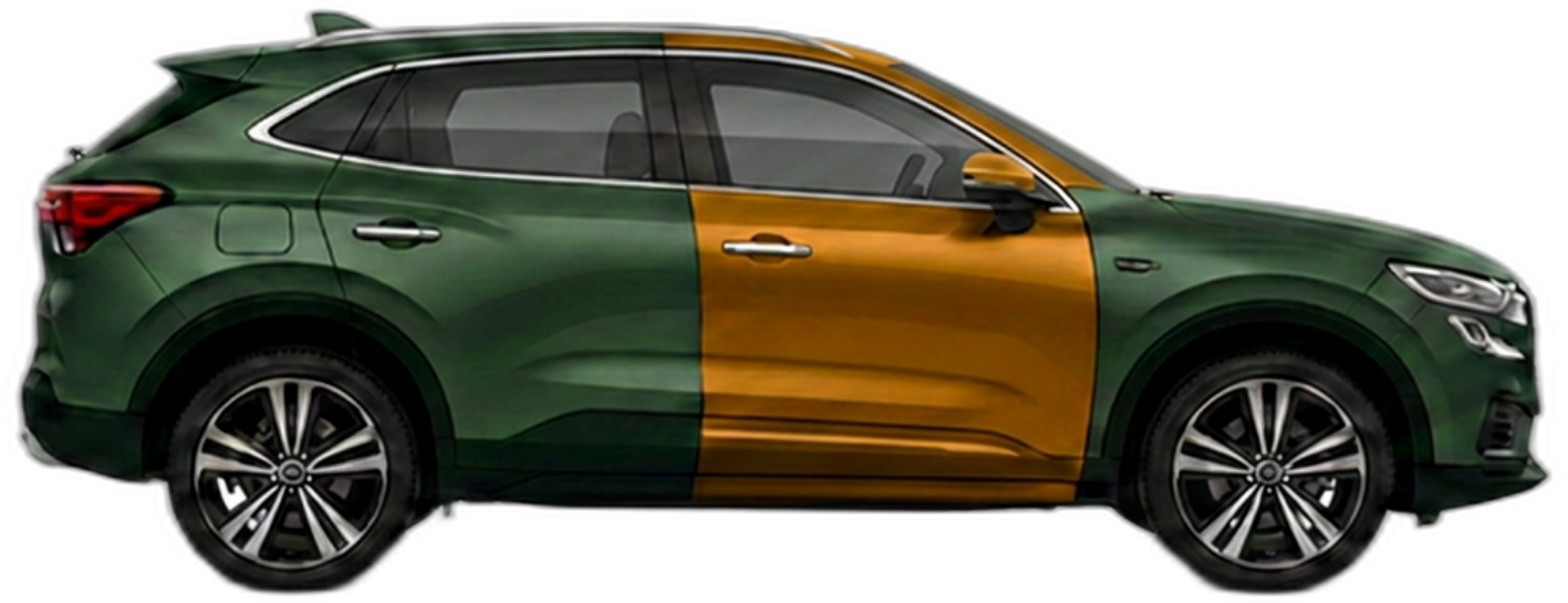 Used car, side profile